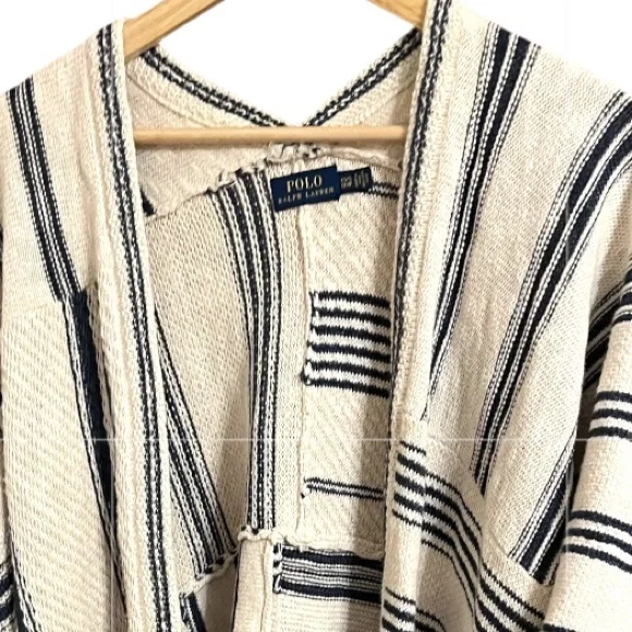 RALPH LAUREN Poncho LINEN Wrap VERY Oversized Size XS / Small FAST SHIP 3188-8 - Picture 8 of 10